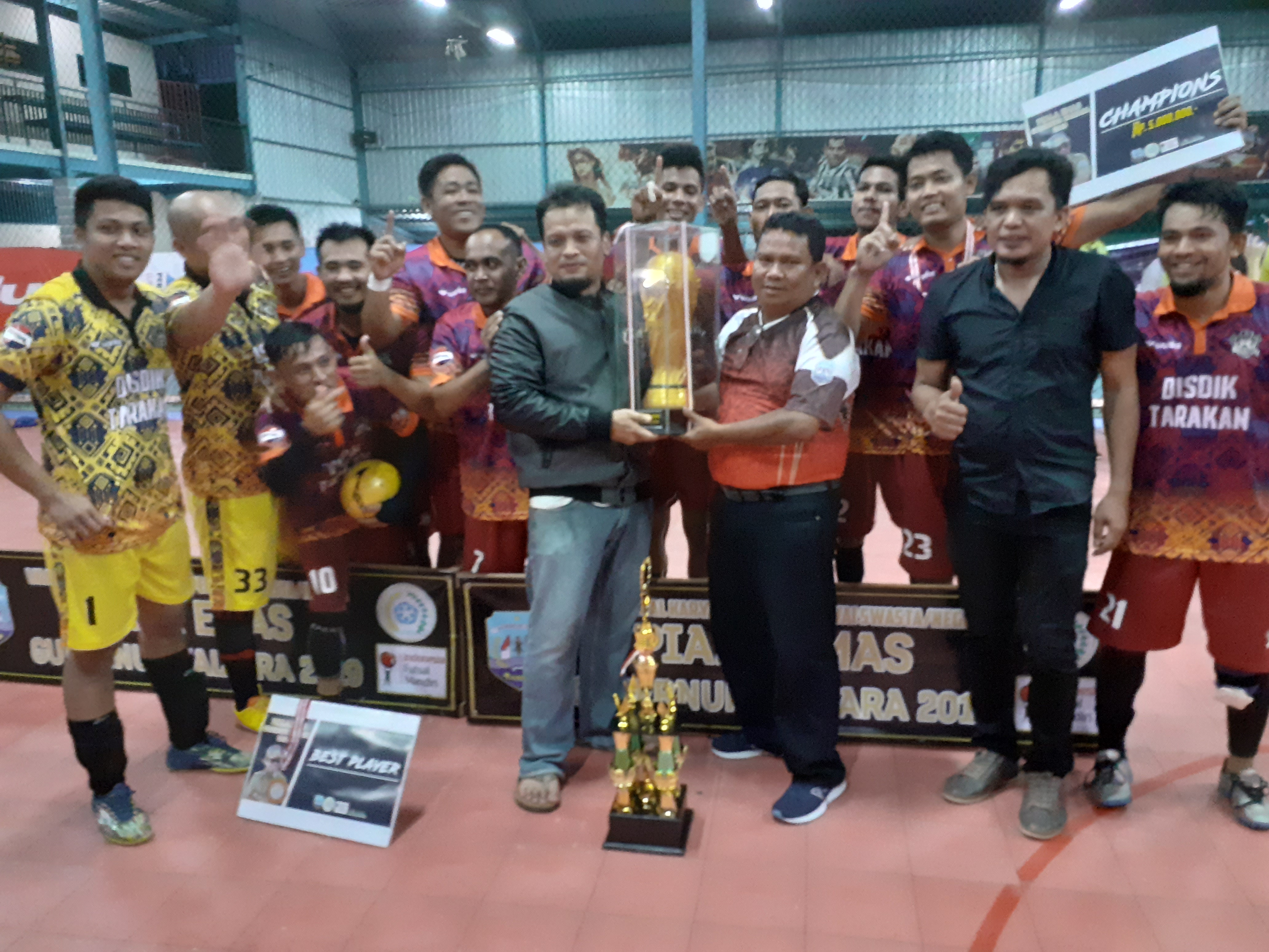 Disdik FC Juarai Piala Emas Gubernur Kaltara 2019