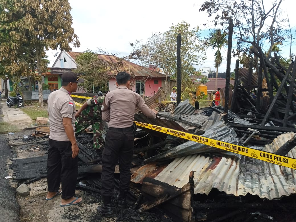 Satu Rumah dan Kios di Nunukan Barat Ini Ludes Dilahap si Jago Merah