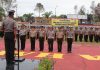 100 Personel Polres Nunukan Naik Pangkat