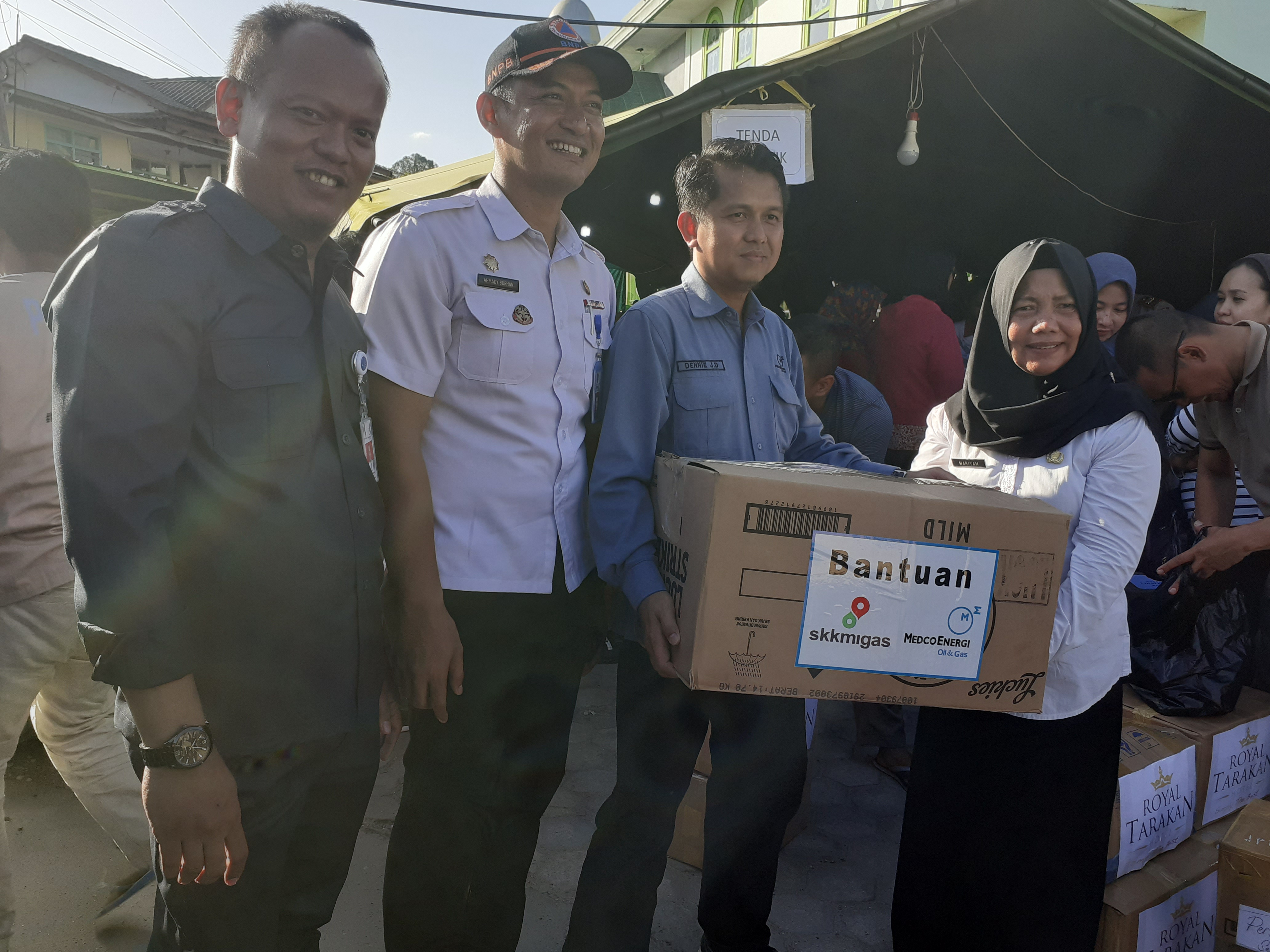 Medco Tarakan Turut Bantu Meringankan Beban Korban Kebakaran Pasar Batu