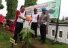 Lestarikan Lingkungan, Polres Malinau Tanam Ratusan Bibit Pohon Buah-Buahan
