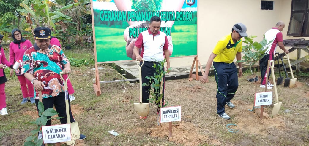Aksi Peduli Lingkungan Polri Sejalan dengan Visi Wali Kota Tarakan