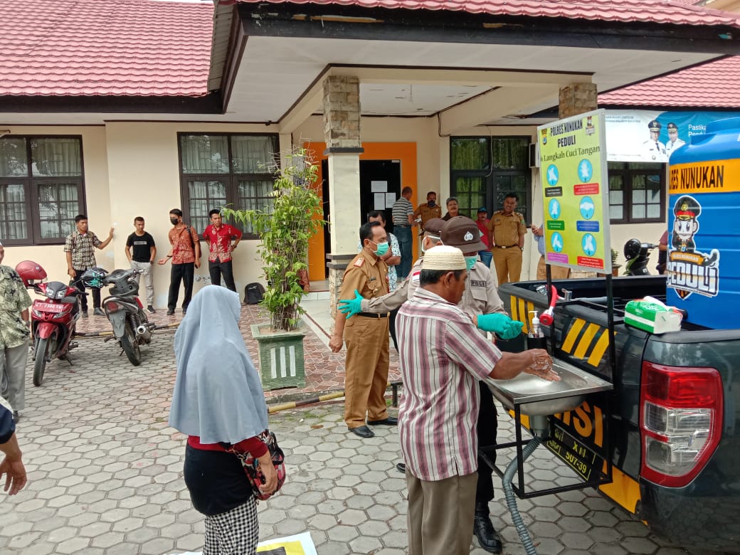 Polres Nunukan Sediakan Wastafel Mobile di Mapolres dan Kantor Pelayanan Publik