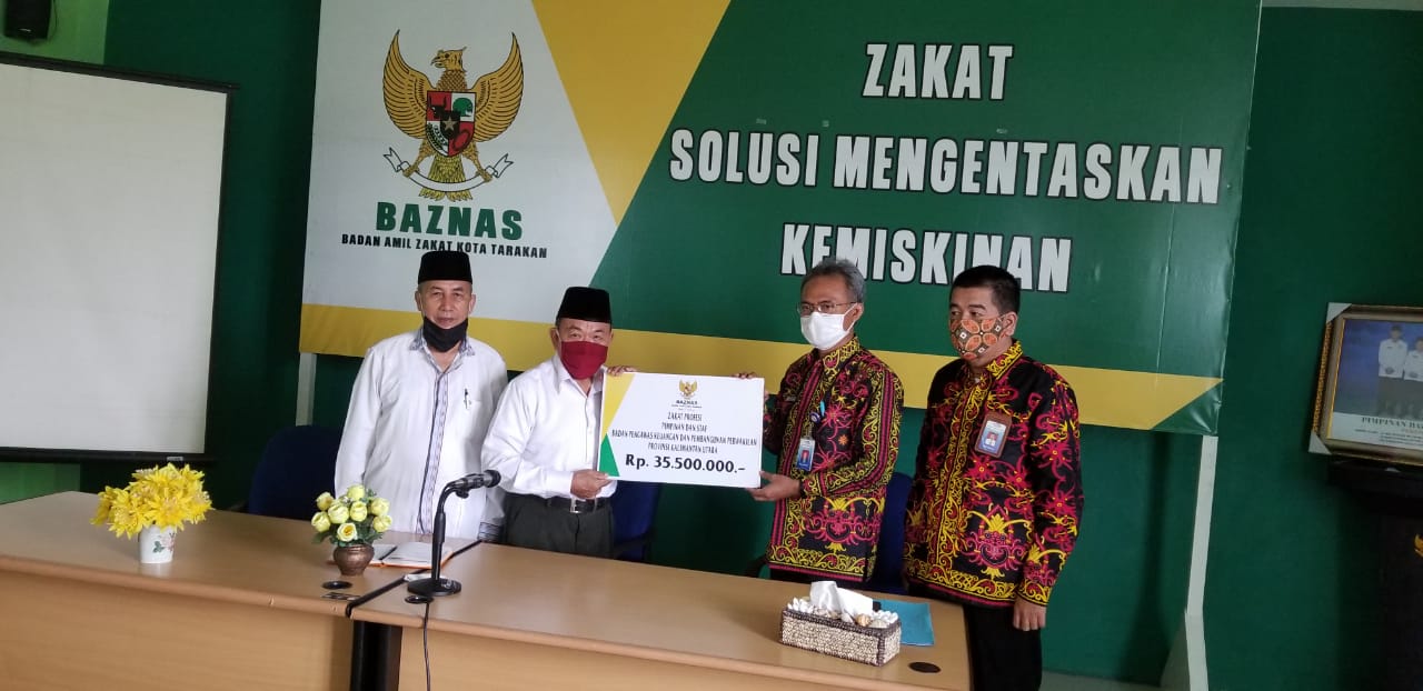 Kunjungi Baznas Tarakan, BKKP Kaltara Serahkan Dana Zakat Profesi