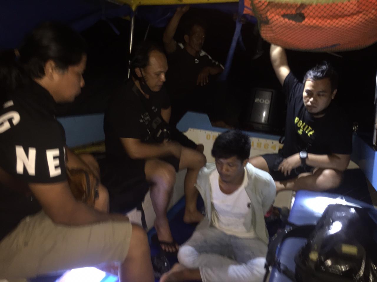 Pelaku Curat Speedboat dan Mesin Berhasil Ditangkap Polda Kaltara di Pulau Makassa