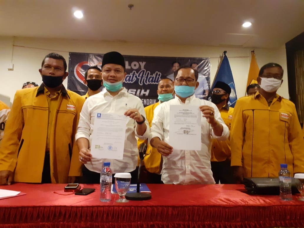 Sudah Kantongi SK, Ibrahim-Hendrik Resmi Diusung PAN dan Hanura di Pilkada KTT