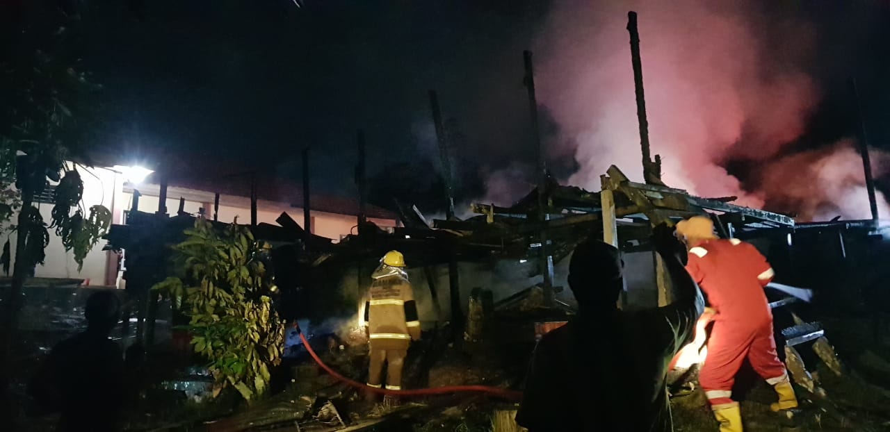 Satu Rumah Warga Mamburungan Timur Terbakar, Ketua RT Sebut Penghuninya Alami Gangguan Jiwa