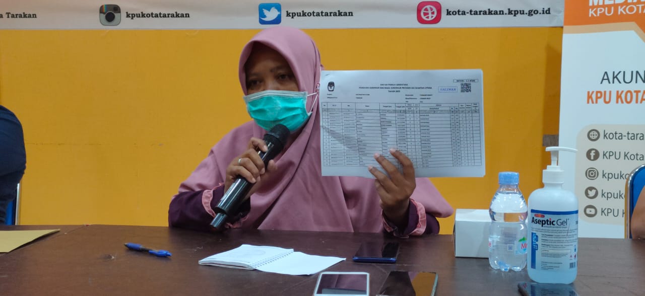 KPU Tarakan Umumkan DPS Pilgub Kaltara, Masyarakat Diminta Mencermati