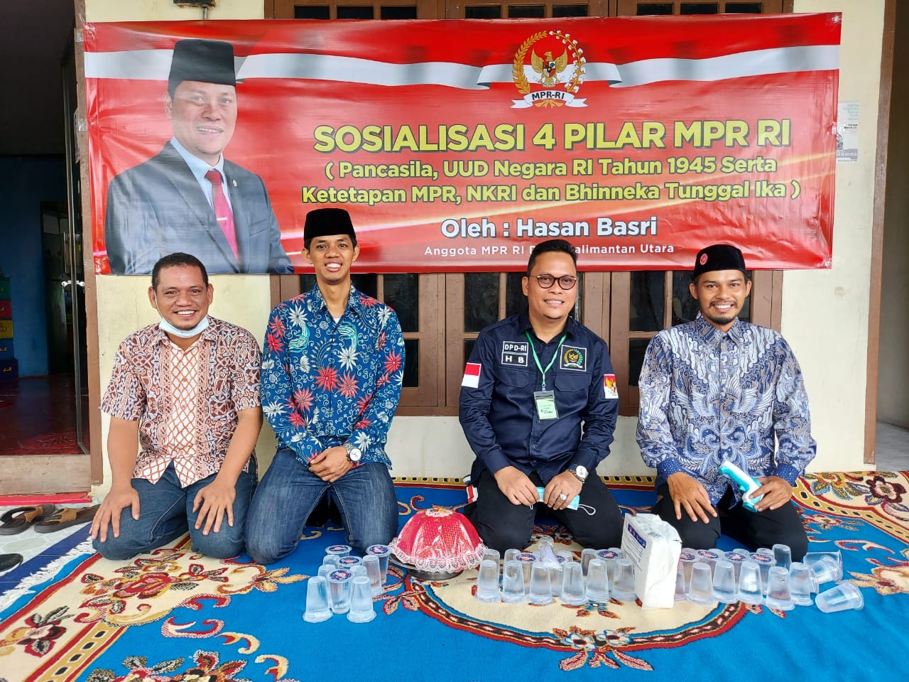 Hasan Basri Sosialisasi 4 Pilar Kebangsaan Bersama KKMSB di Tarakan