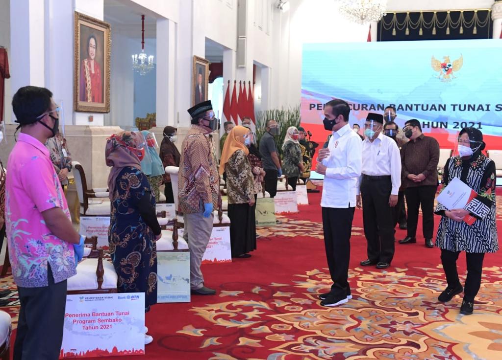 Presiden Jokowi Luncurkan Bantuan Tunai Tahun 2021 se-Indonesia