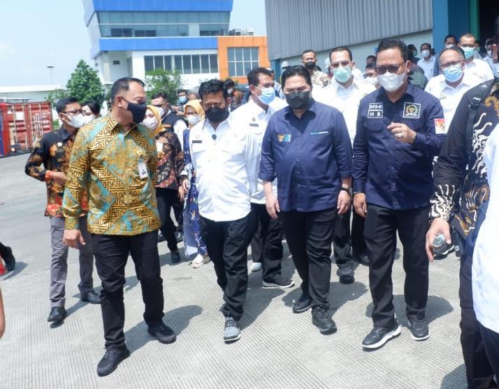 Bersama Tiga Menteri, Hasan Basri Hadiri Peluncuran Ekspor Produk Pertanian Indonesia ke 27 Negara di Gresik