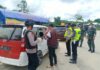 Langgar Aturan Larangan Mudik, Puluhan Kendaraan di Perbatasan Berau-Kaltara Putar Balik