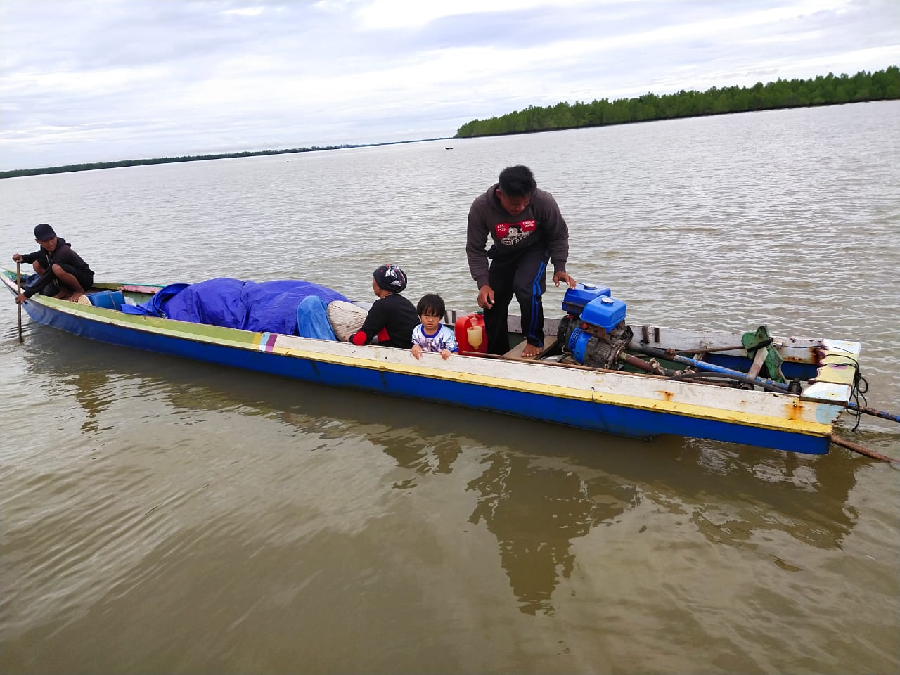 Sempat Dinyatakan Hilang di Pulau Ahus, 4 Penumpang Ketinting Ini Akhirnya Ditemukan