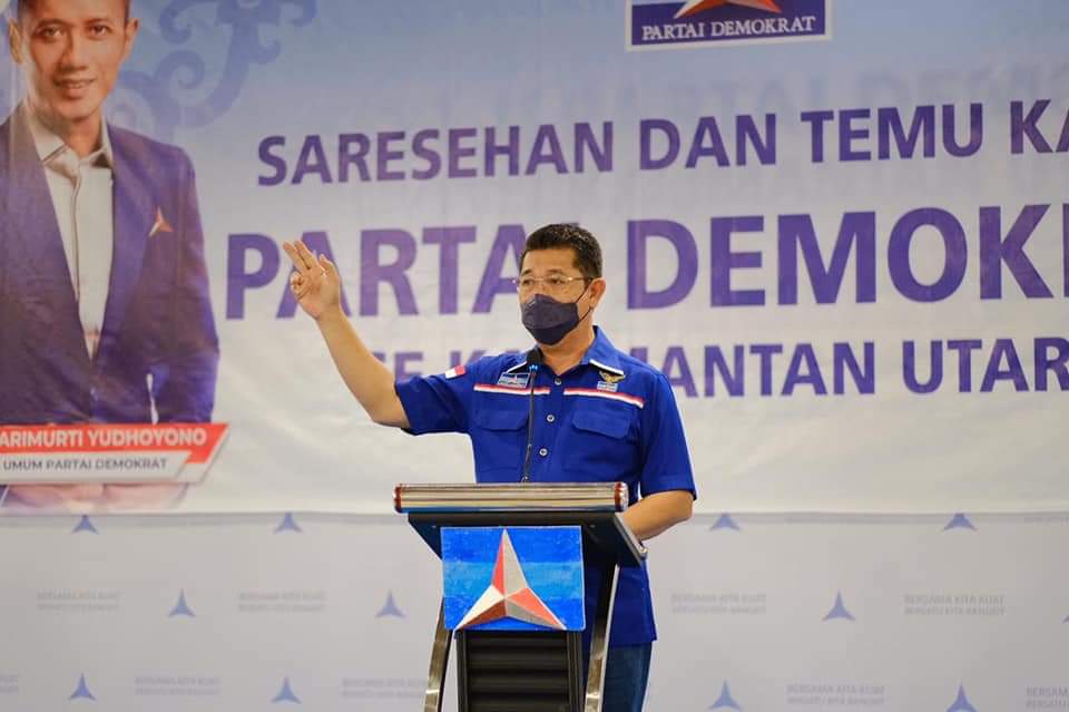 Yansen TP Kembali Nahkodai Demokrat Kaltara hingga 2026