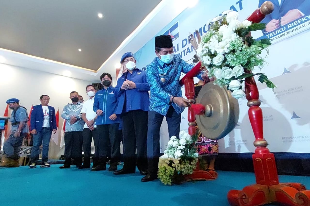 Gubernur Didaulat Membuka Musda ke-II DPD Partai Demokrat di Tanjung Selor