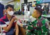 Siapkan 200 Dosis, Koramil Gelar Vaksinasi di Pelabuhan Malundung