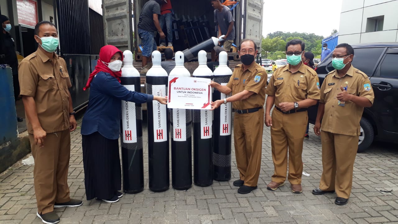 Bantuan Oksigen dari Singapura Tiba di RSUD Tarakan
