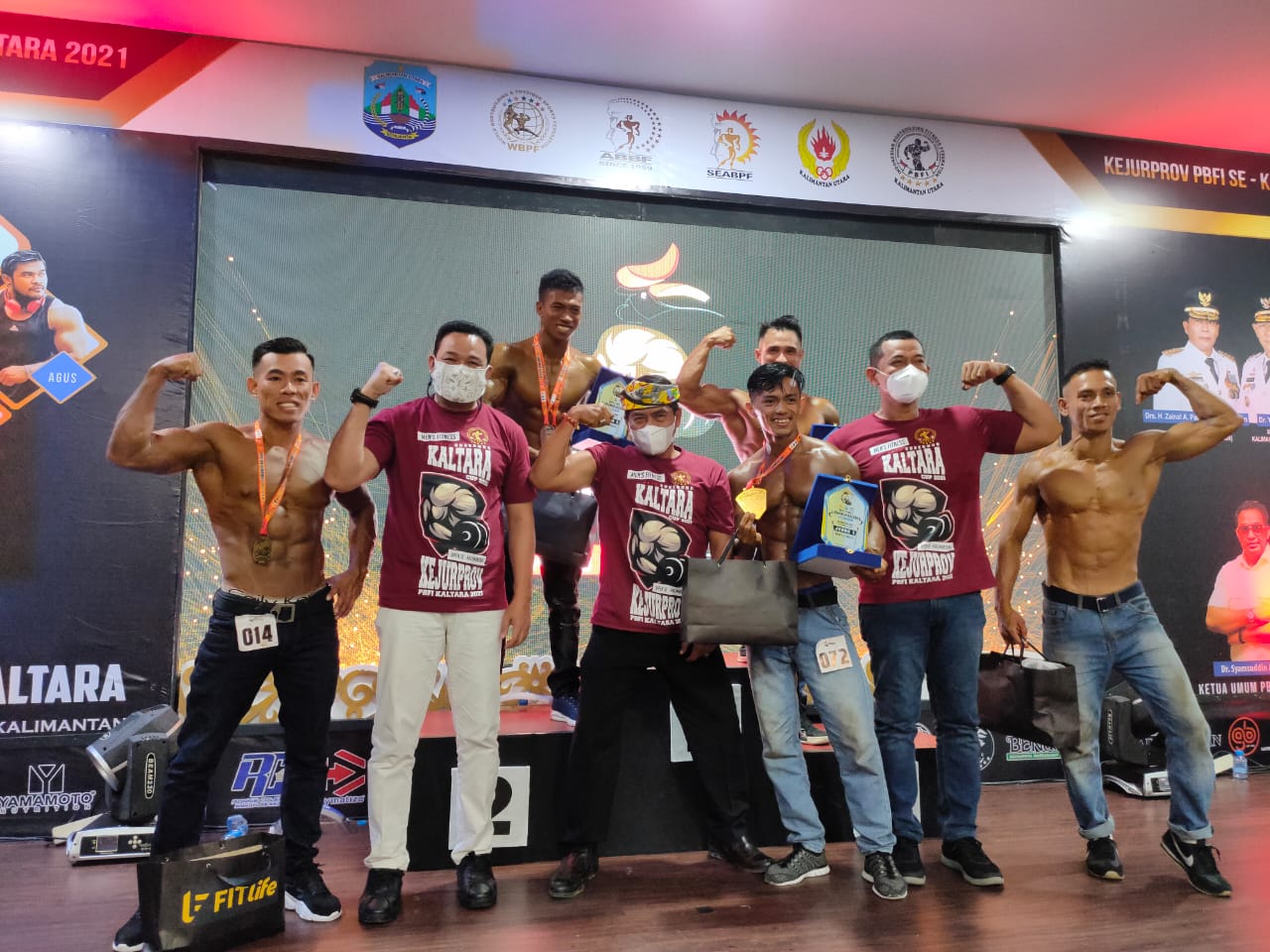 Kejurprov Binaraga dan Men’s Fitnes Kaltara Cup 2021 Resmi Ditutup