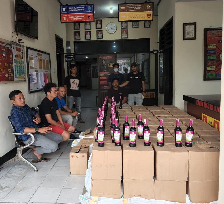 Tak Punya SITU dan SIUP, 1.488 Botol Miras di Nunukan Disita Polisi