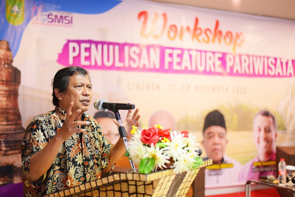 SMSI Riau Gelar Workshop Penulisan Feature Pariwisata di Cirebon