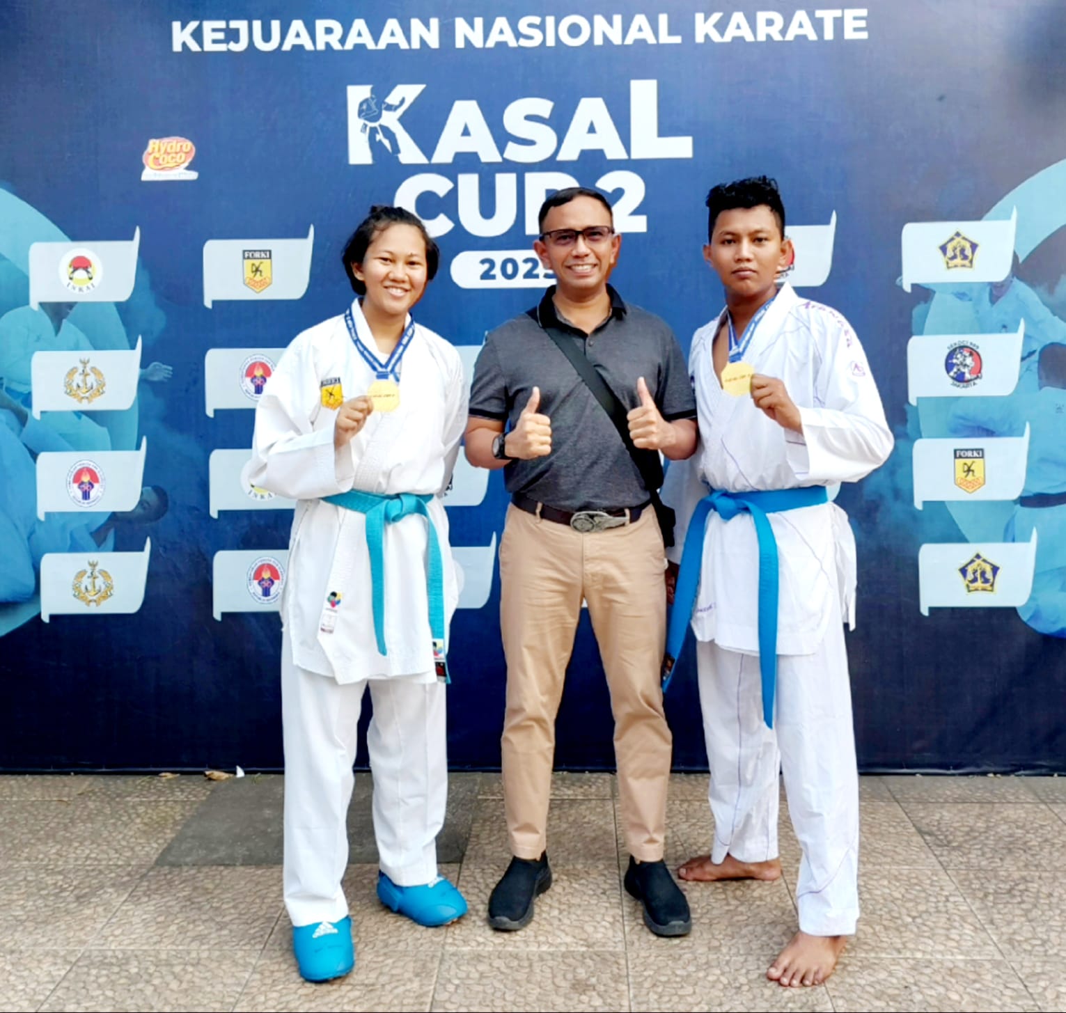 Prajurit Lantamal Tarakan Sabet Emas dan Perak di Kejuaraan Karate Kasal Cup II 2023
