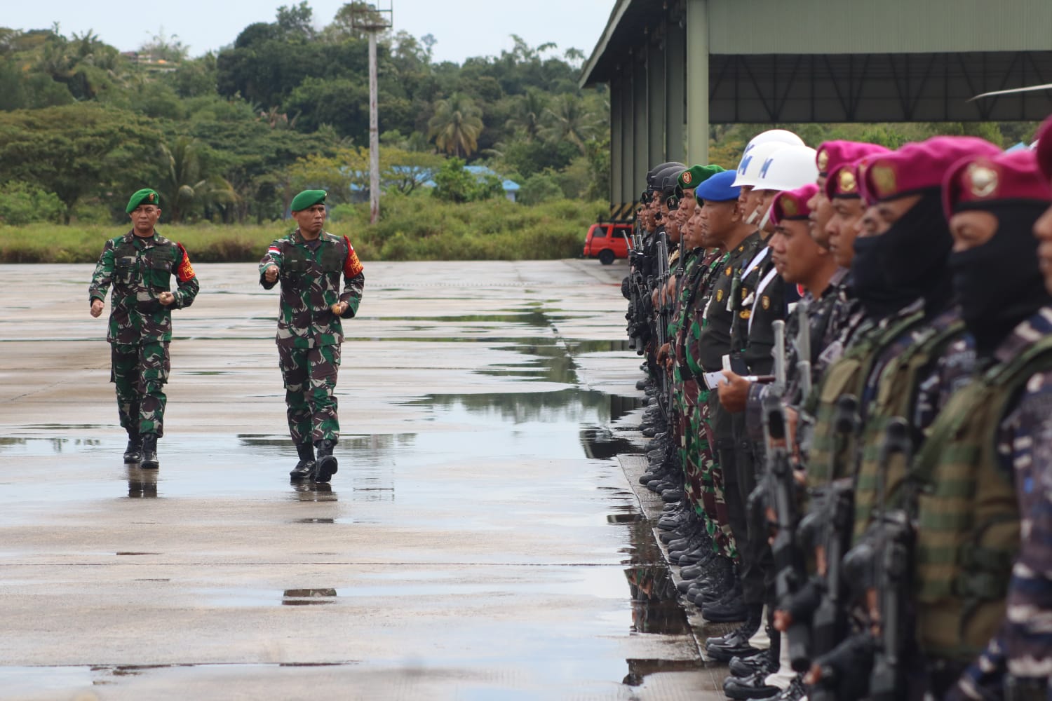Jelang Kunker Presiden Jokowi ke Kaltara, Danrem Pimpin Apel Gelar Pasukan Pengamanan