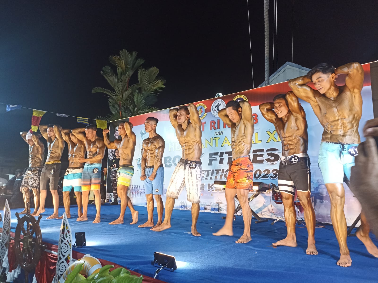 Puluhan Binaraga Beraksi di Body Fitness Competition 2023 di Tarakan