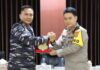 Kapolda Kaltara Terima Kunjungan Kehormatan/Courtessy Call Komandan Lantamal XIII di Mako Polda Kaltara