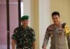 Kapolda Kaltara Sambut Hangat Kunker Danrem 092/Maharajalila di Mapolda Kaltara