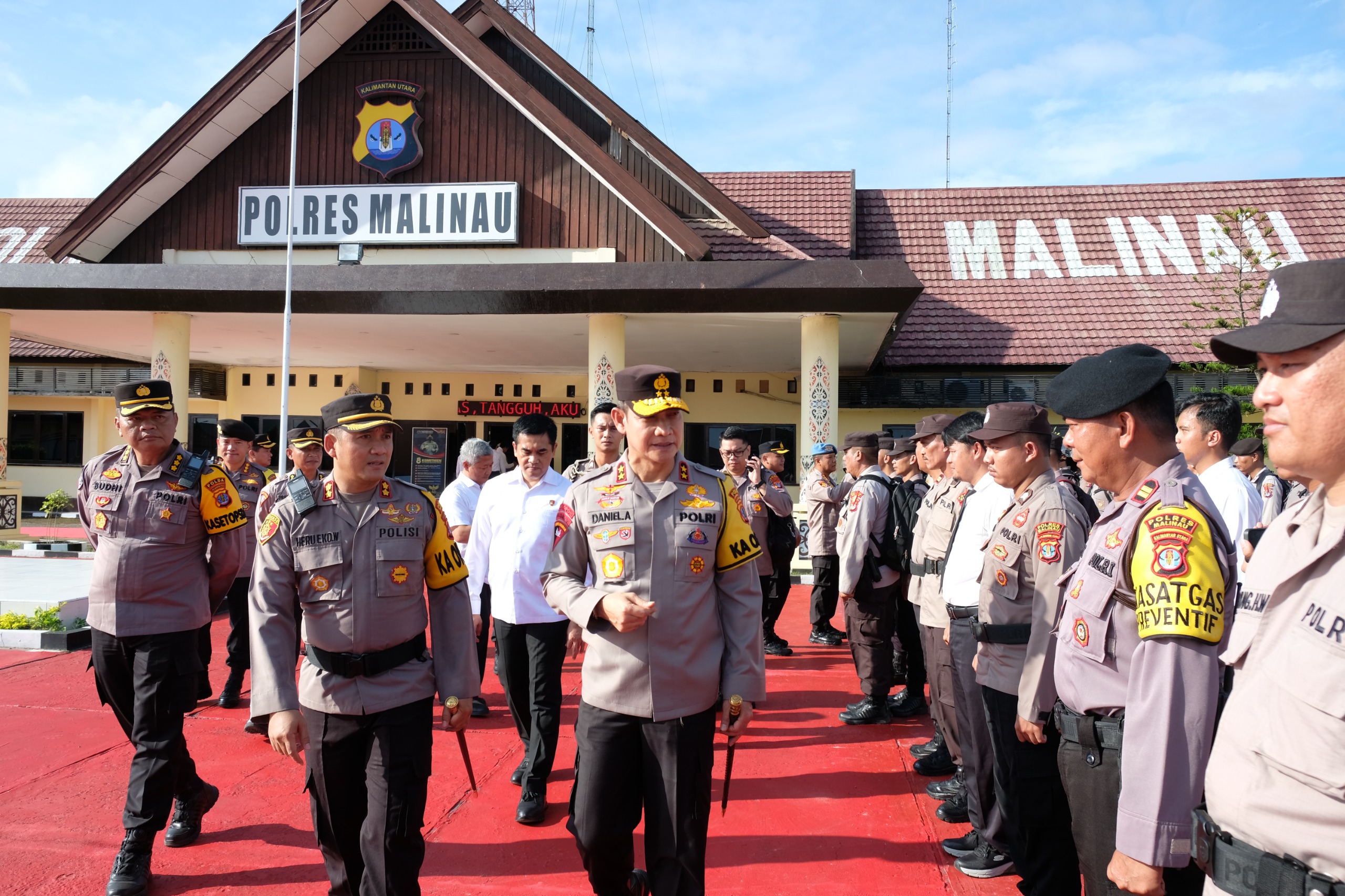 Kapolda Kaltara Cek Kesiapan Polres Malinau Dalam Menghadapi Pemilu 2024