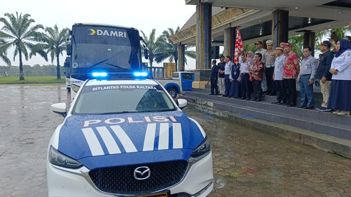 Jelang Idulfitri 2024, Polda Kaltara Melaksanakan Pengawalan Mudik Gratis