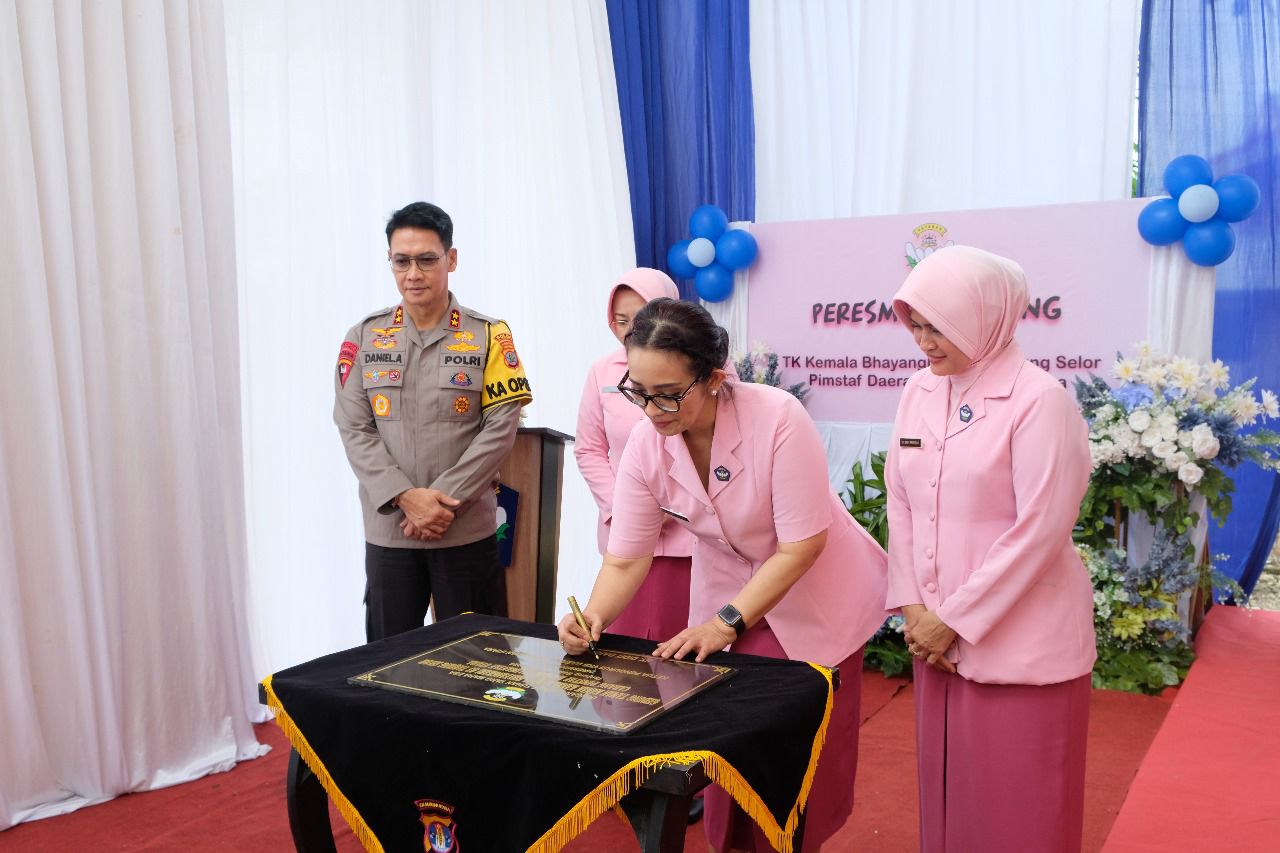 Polda Kaltara Resmikan Gedung TK Kemala Bhayangkari 03 Tanjung Selor