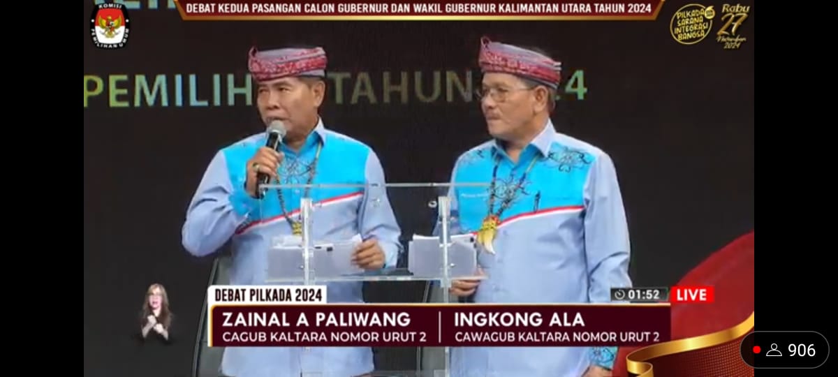 Debat Kedua, ZIAP Beberkan Visi Misi Pembangunan Manusia di Kaltara