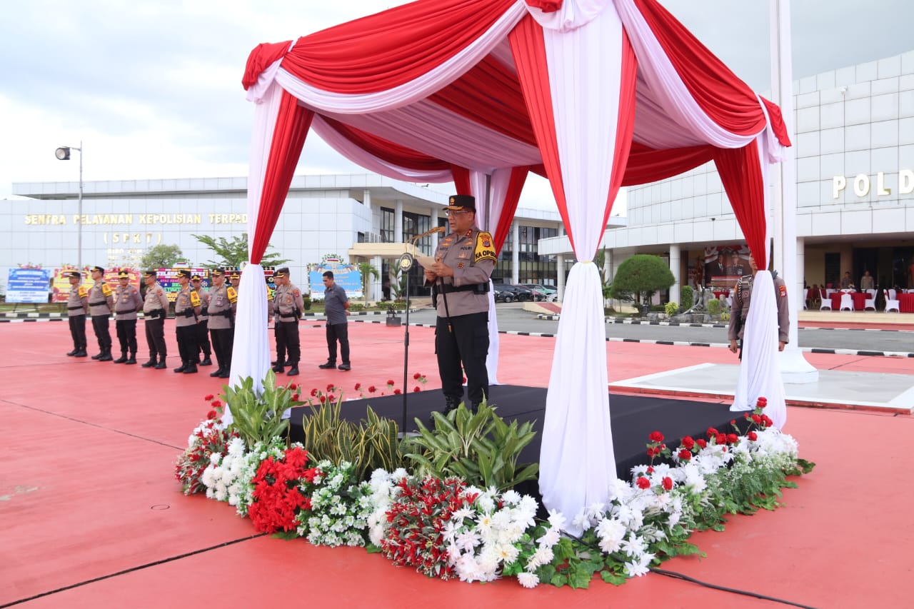 Kapolda Kaltara Pimpin Langsung Apel Pengecekan Kesiapan Pengamanan Malam Tahun Baru 2025