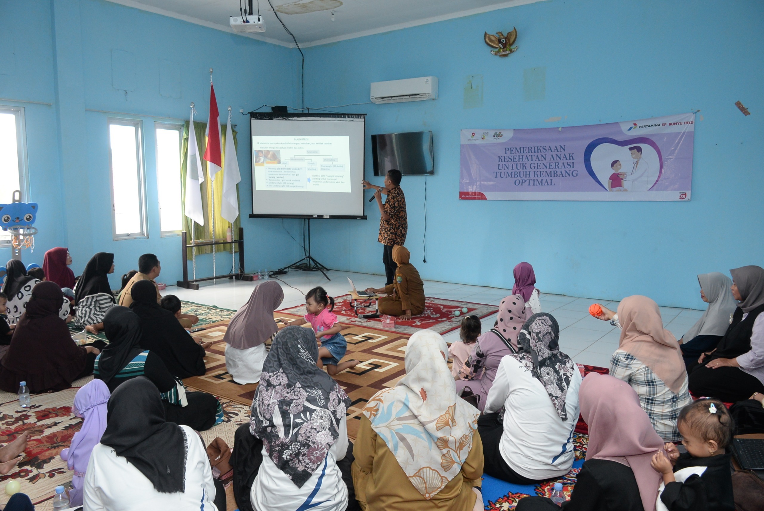 Dukung Program Pemerintah Dalam Pencegahan Stunting, PT Pertamina EP Bunyu Field Gelar Layanan Kesehatan Gratis