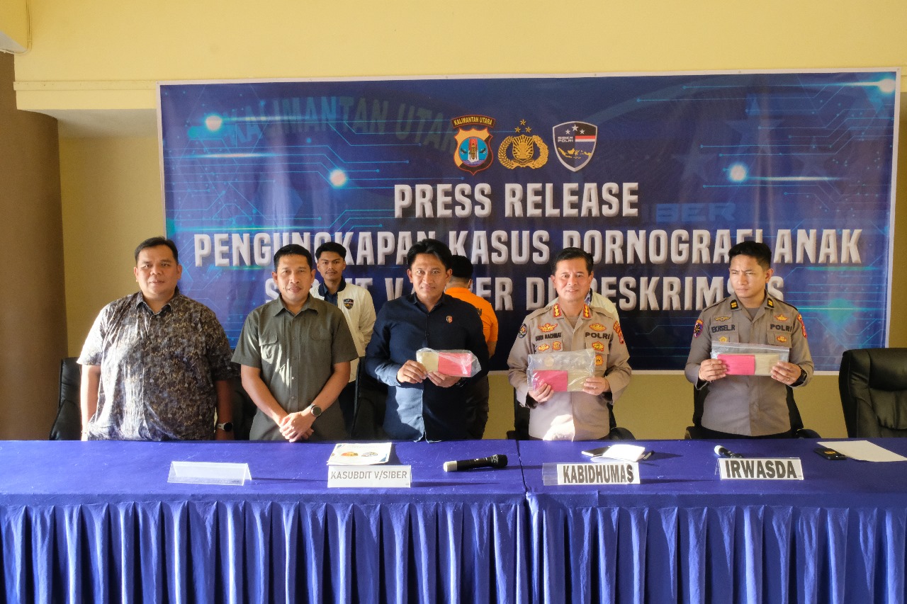 Polda Kaltara Ungkap Kasus Kejahatan Siber Pornografi Anak