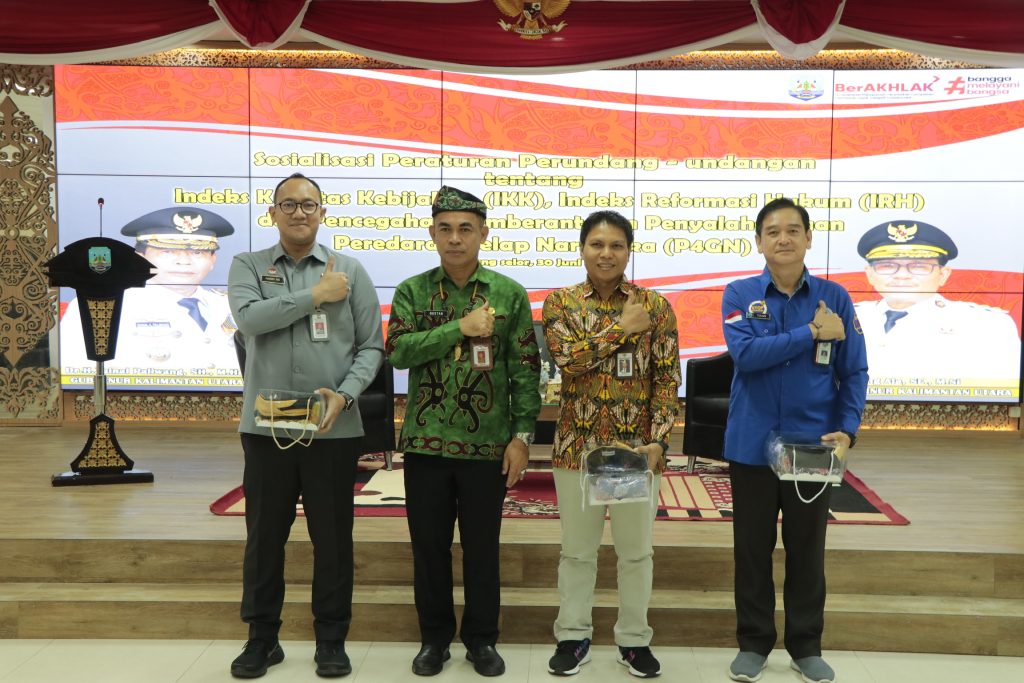 Pemprov Kaltara Raih Predikat “AA” Istimewa Indeks Reformasi Hukum