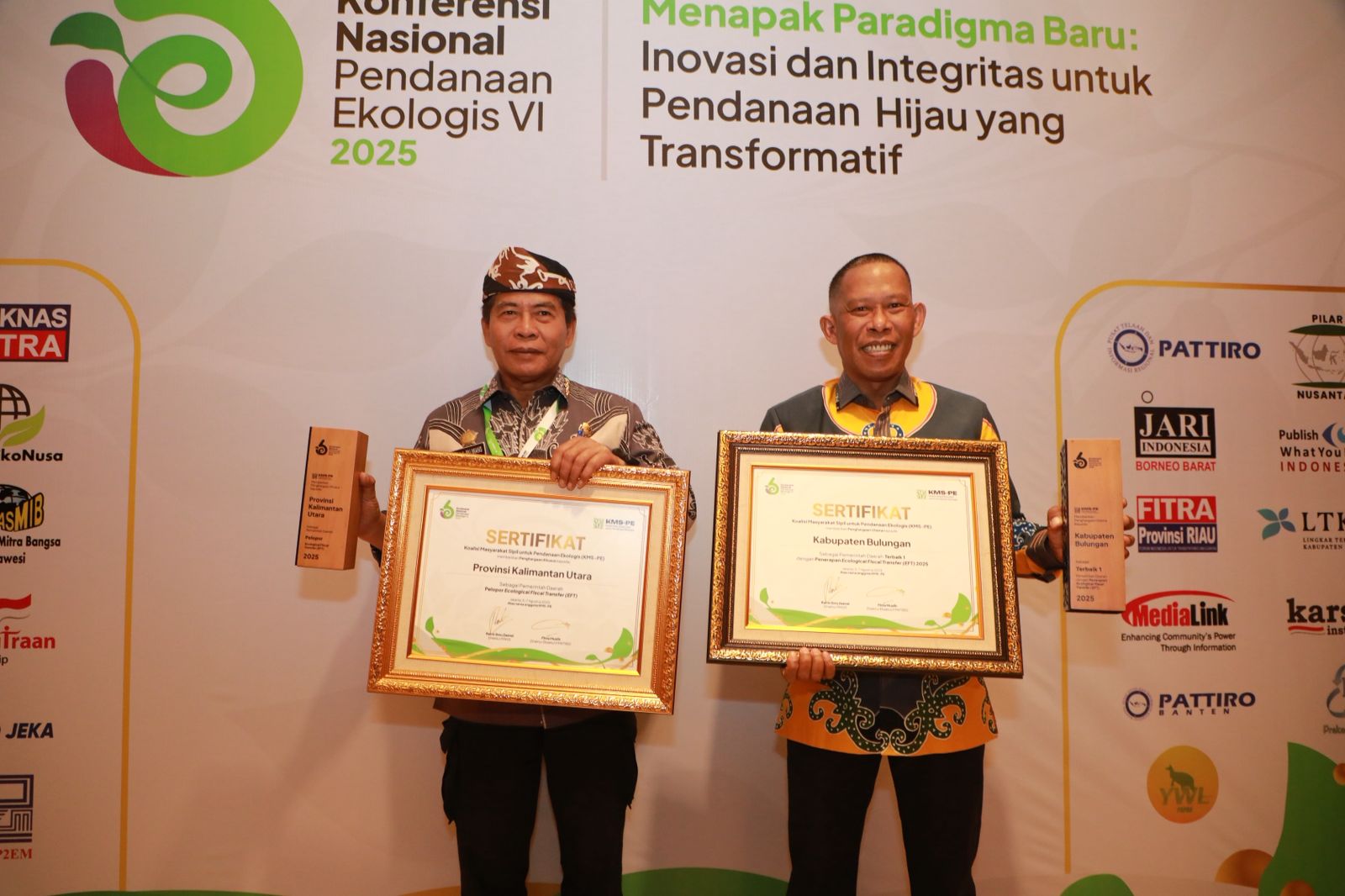 Pemprov Kaltara Kembali Sabet Penghargaan Pelopor EFT 2025