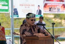 Hadiri HUT-29 Desa Gunung Sari, Wagub Ajak Masyarakat Jaga Semangat Persatuan