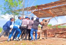 Polres Tarakan Bersama Tim Gabungan Tertibkan Arena Judi Sambung Ayam