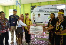 Pemprov Resmi Luncurkan Program Kaltara Terang di Perbatasan Negeri di Desa Linsayung, Nunukan