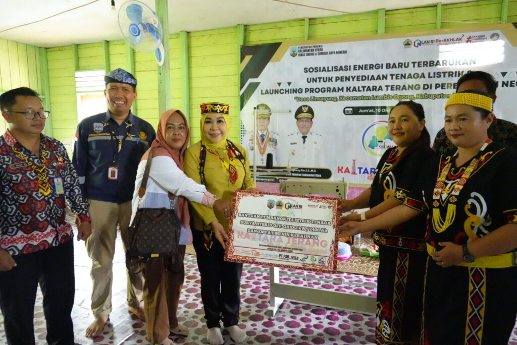 Pemprov Resmi Luncurkan Program Kaltara Terang di Perbatasan Negeri di Desa Linsayung, Nunukan