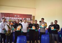 Polda Kaltara Musnahkan Sabu 4,5 Kg ke Dalam Parit